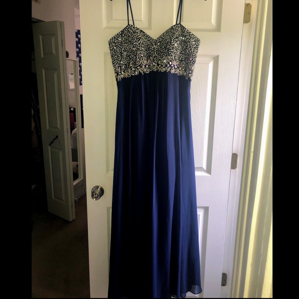 💙LONG NAVY PROM DRESS💙